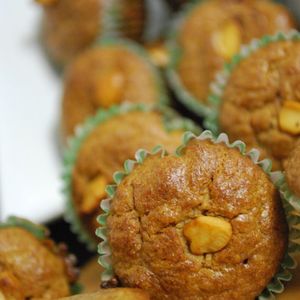 Vegan Banana Almond Muffins