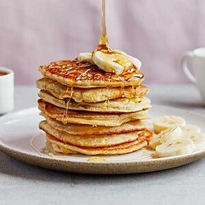 Vegan banana pancakes