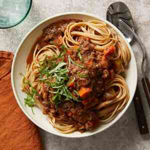 Vegan Mushroom Bolognese