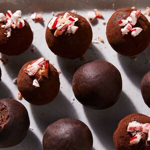 Vegan Dark Chocolate Peppermint Truffles