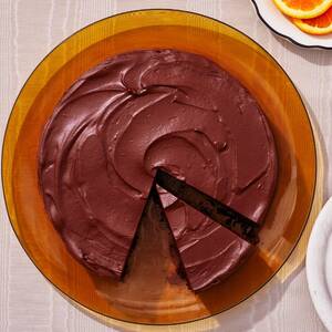 Vegan Chocolate Cake With Chocolate-Orange Frosting