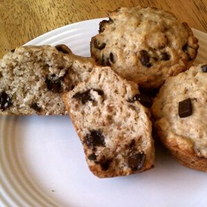 Vegan Banana Chocolate Chip Muffins