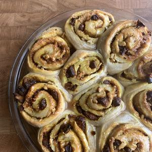 Vegan Sourdough Golden Spice Sticky Buns