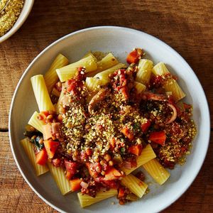 Vegan Lentil Bolognese with Cashew Parmesan