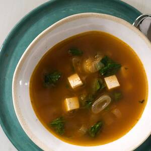 Vegetable Soup with Sriracha, Lemongrass, and Tofu