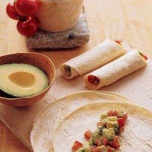 Vegetable-Salad Burritos