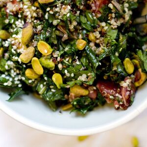 WINTER CITRUS SALAD :: BABY KALE, BLOOD ORANGE, PISTACHIO