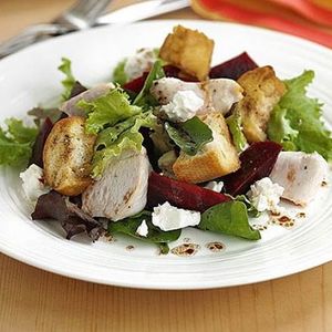 Warm chicken salad