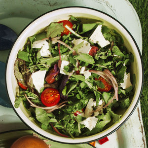 Watercress Salad With Olives and Tomatoes