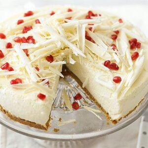 White chocolate & ricotta cheesecake