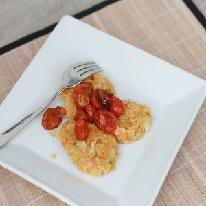 White Bean and Sage Patties with Roasted Tomato Sauce